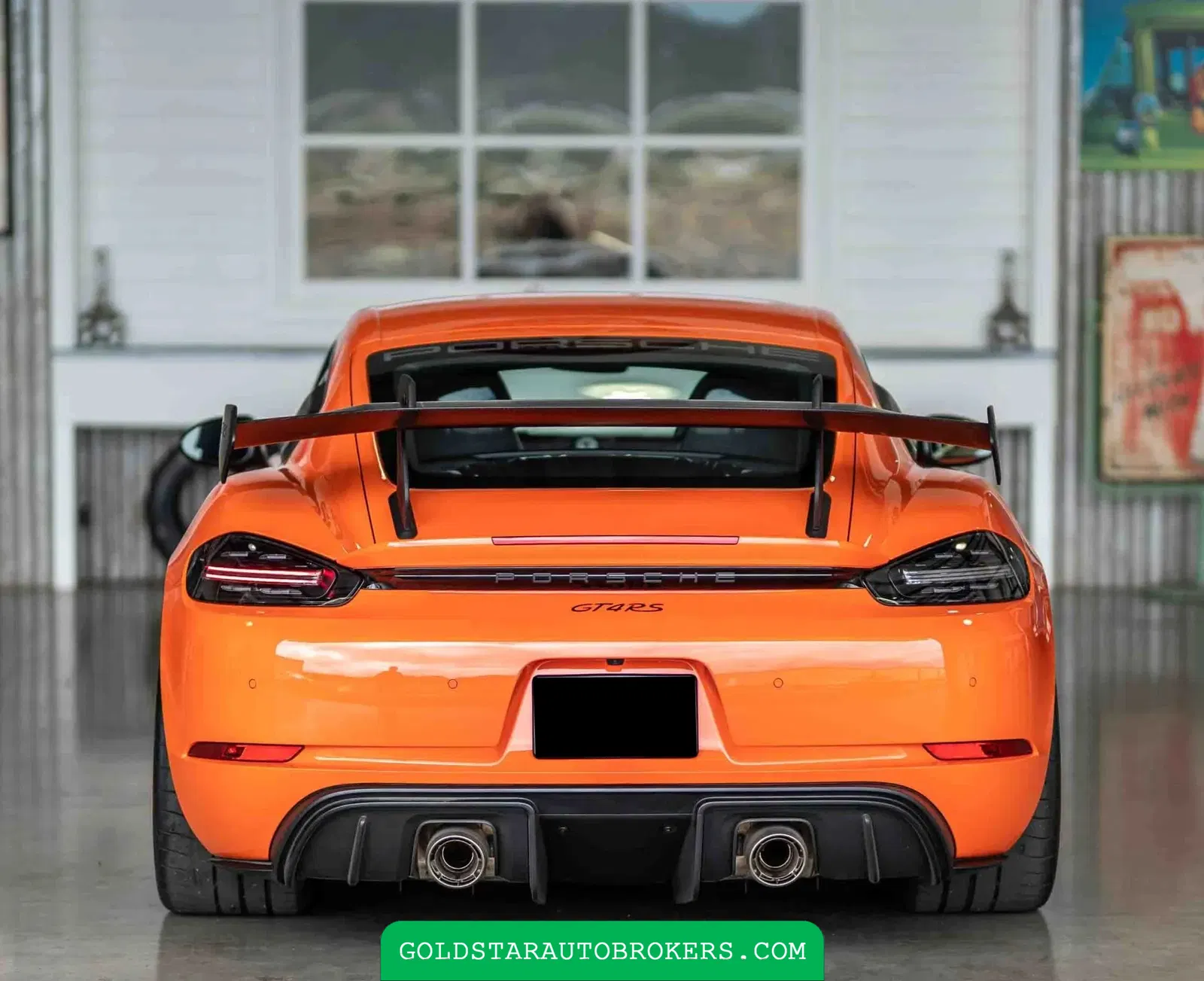 Gulf Orange 2023 Porsche 718 Cayman GT4 RS Weissach
