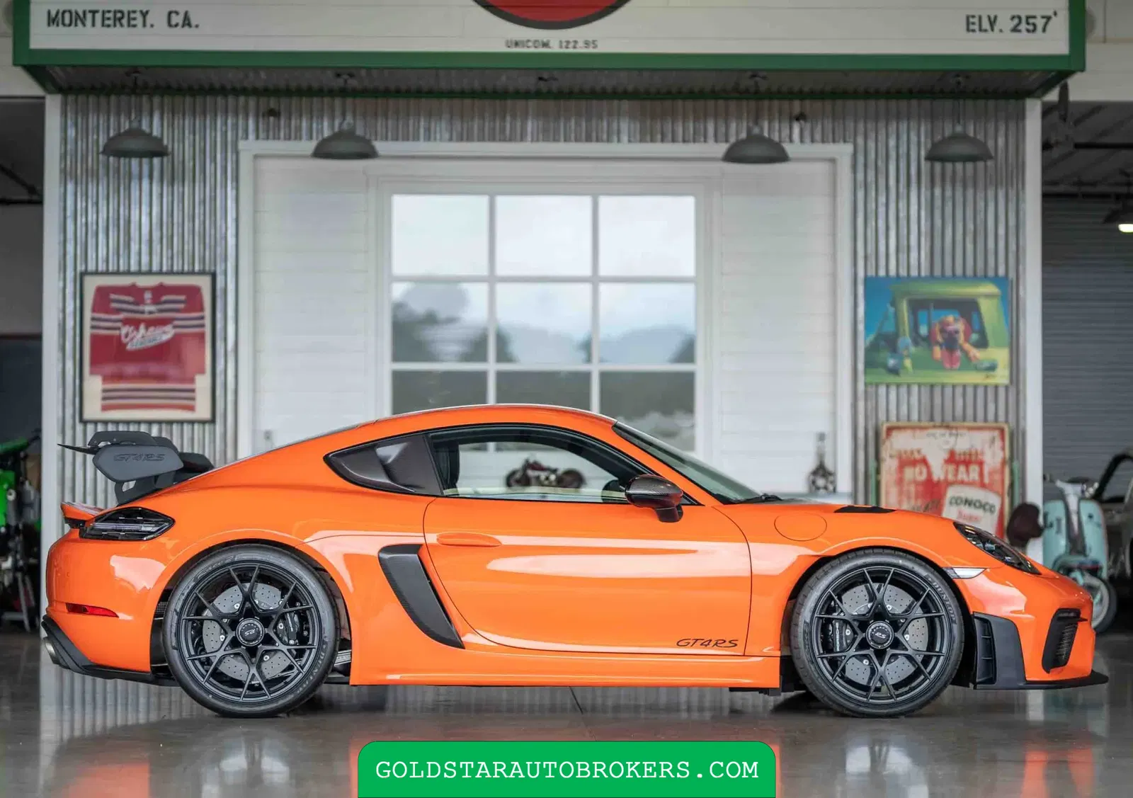 Gulf Orange 2023 Porsche 718 Cayman GT4 RS Weissach