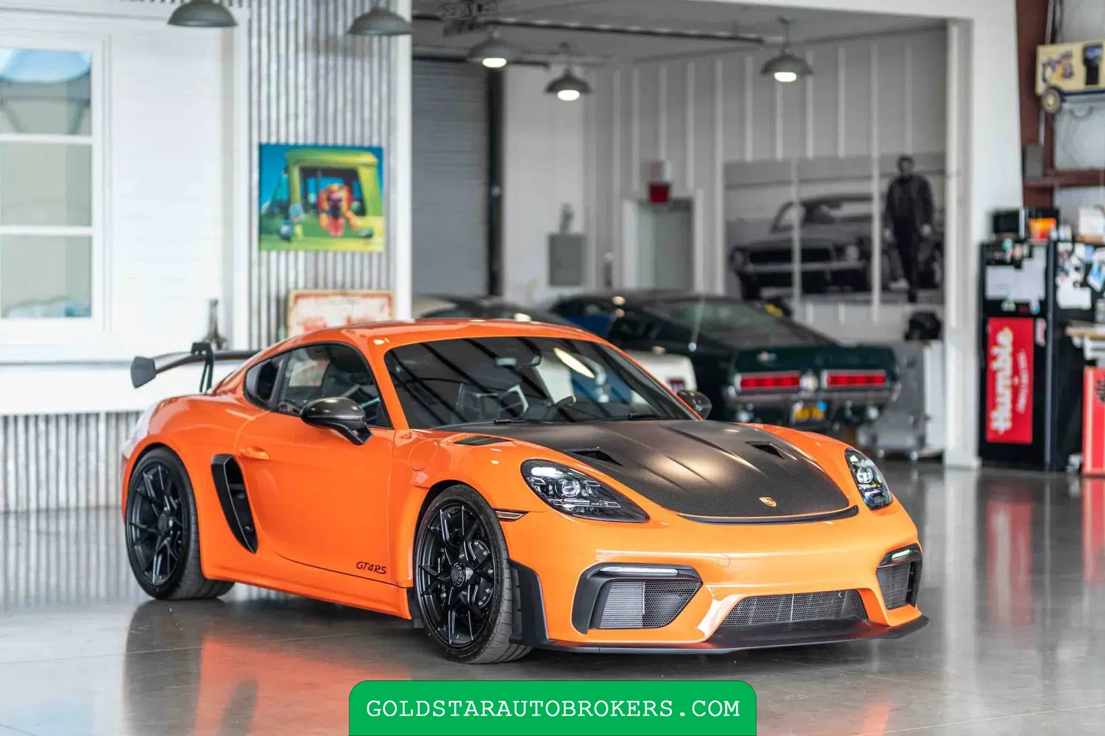 Gulf Orange 2023 Porsche 718 Cayman GT4 RS Weissach