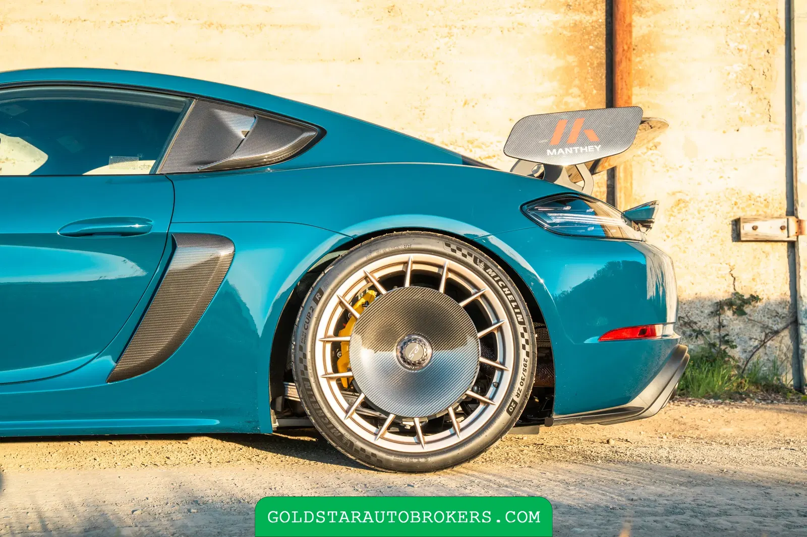 Fjord Green 2024 Porsche 718 Cayman GT4 RS Weissach Manthey Racing Package