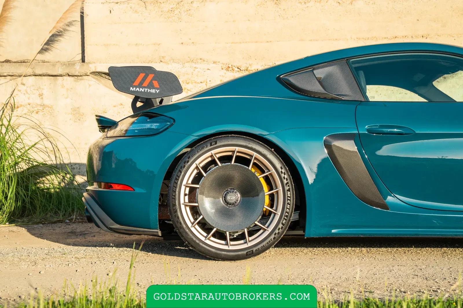 Fjord Green 2024 Porsche 718 Cayman GT4 RS Weissach Manthey Racing Package