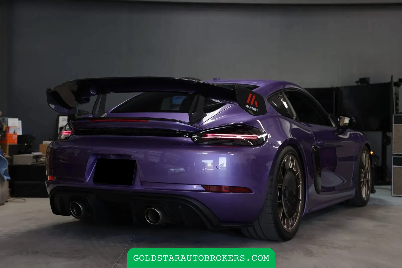 Viola Purple Metallic 2023 Porsche 718 Cayman GT4 RS Weissach Manthey Racing Package