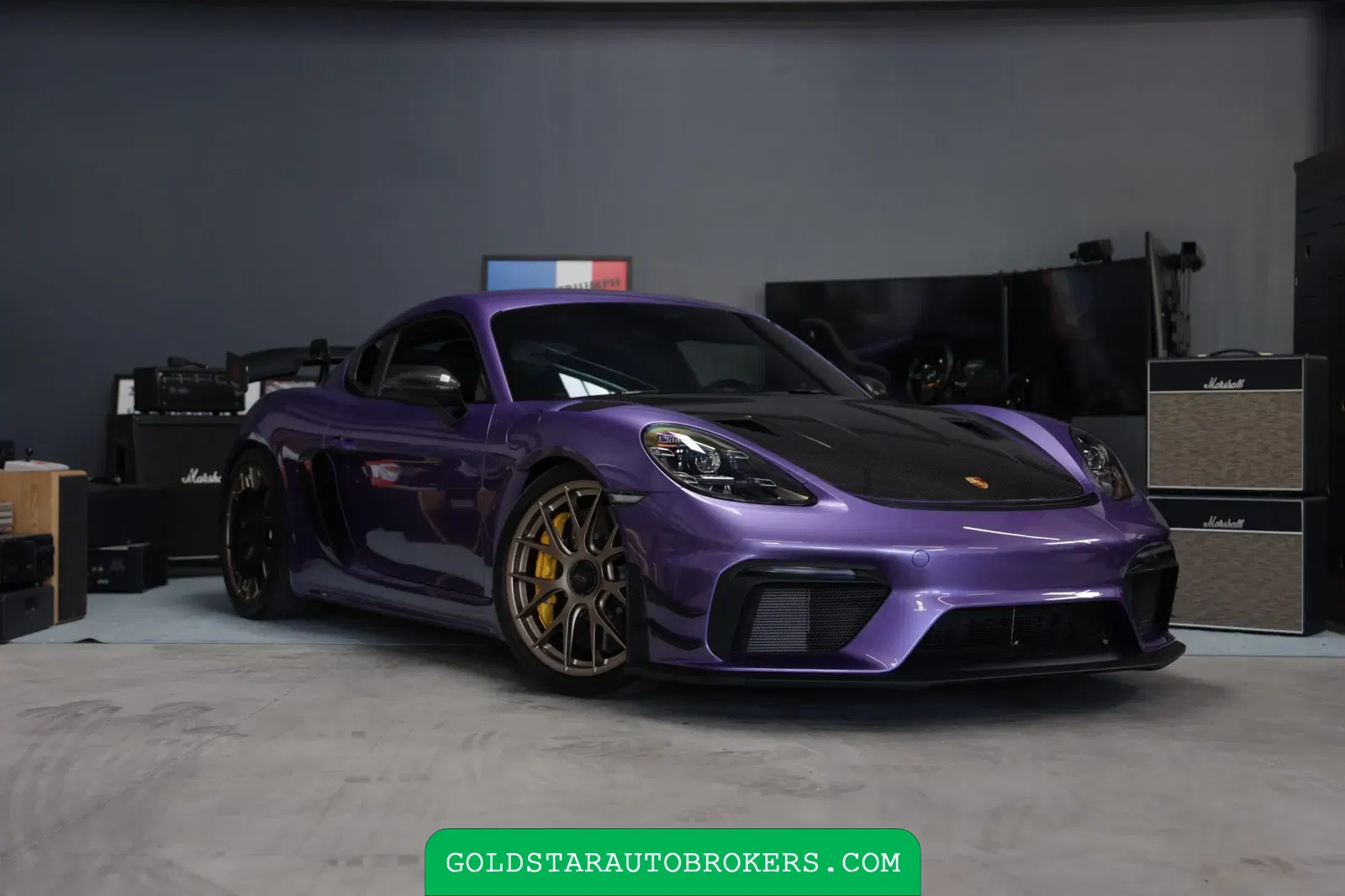 Viola Purple Metallic 2023 Porsche 718 Cayman GT4 RS Weissach Manthey Racing Package