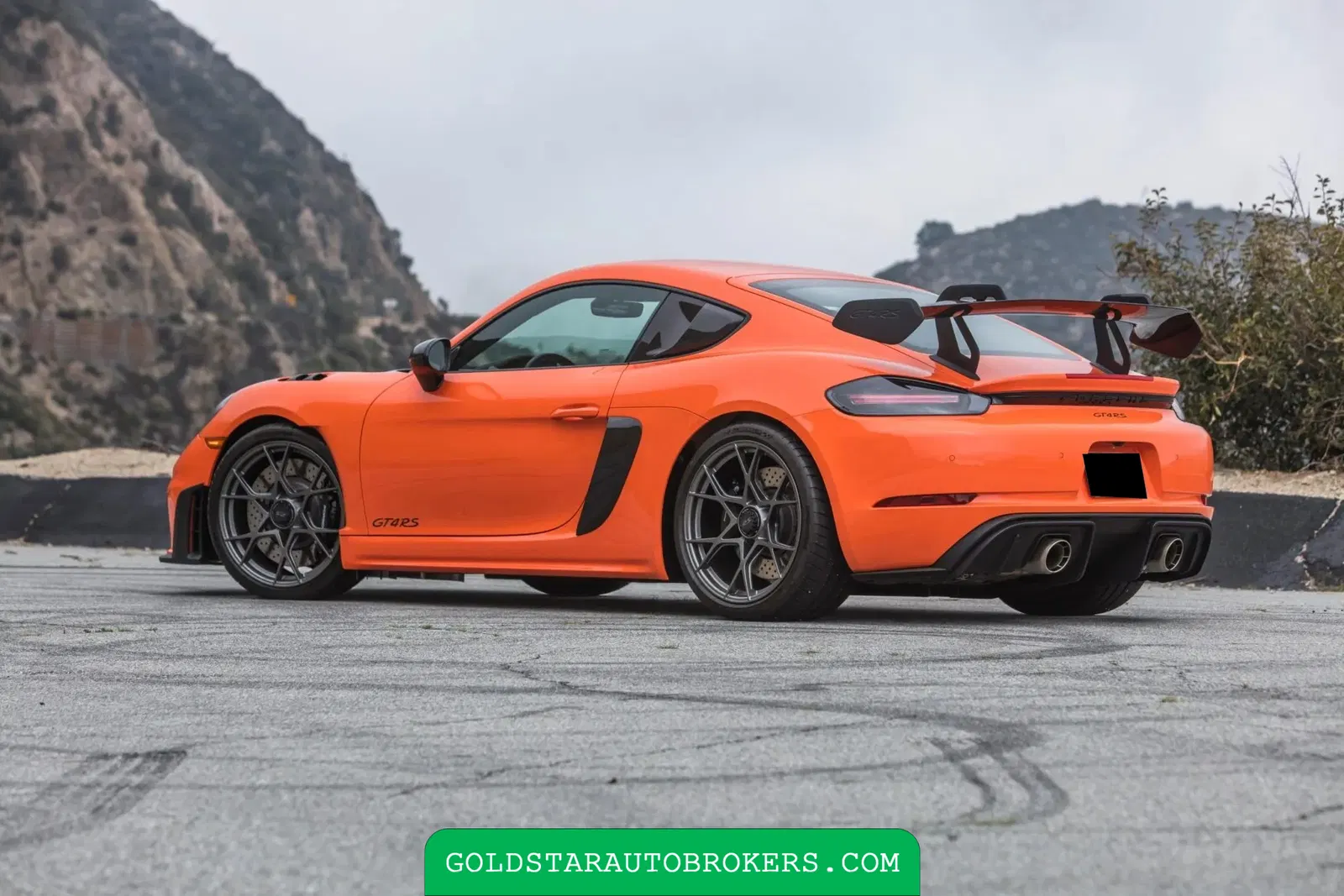 Gulf Orange 2023 Porsche 718 Cayman GT4 RS Weissach