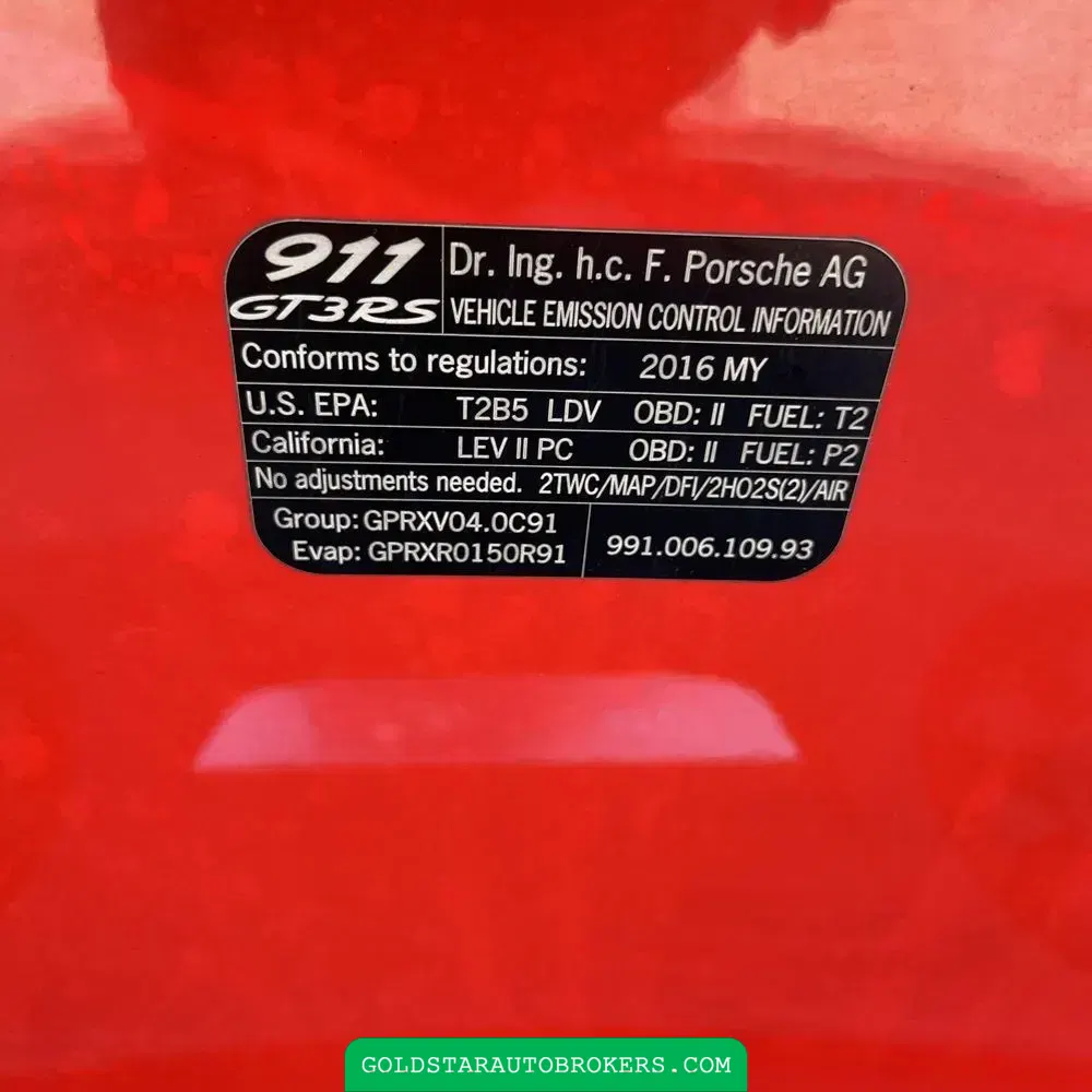 2016 Porsche 911 GT3 RS