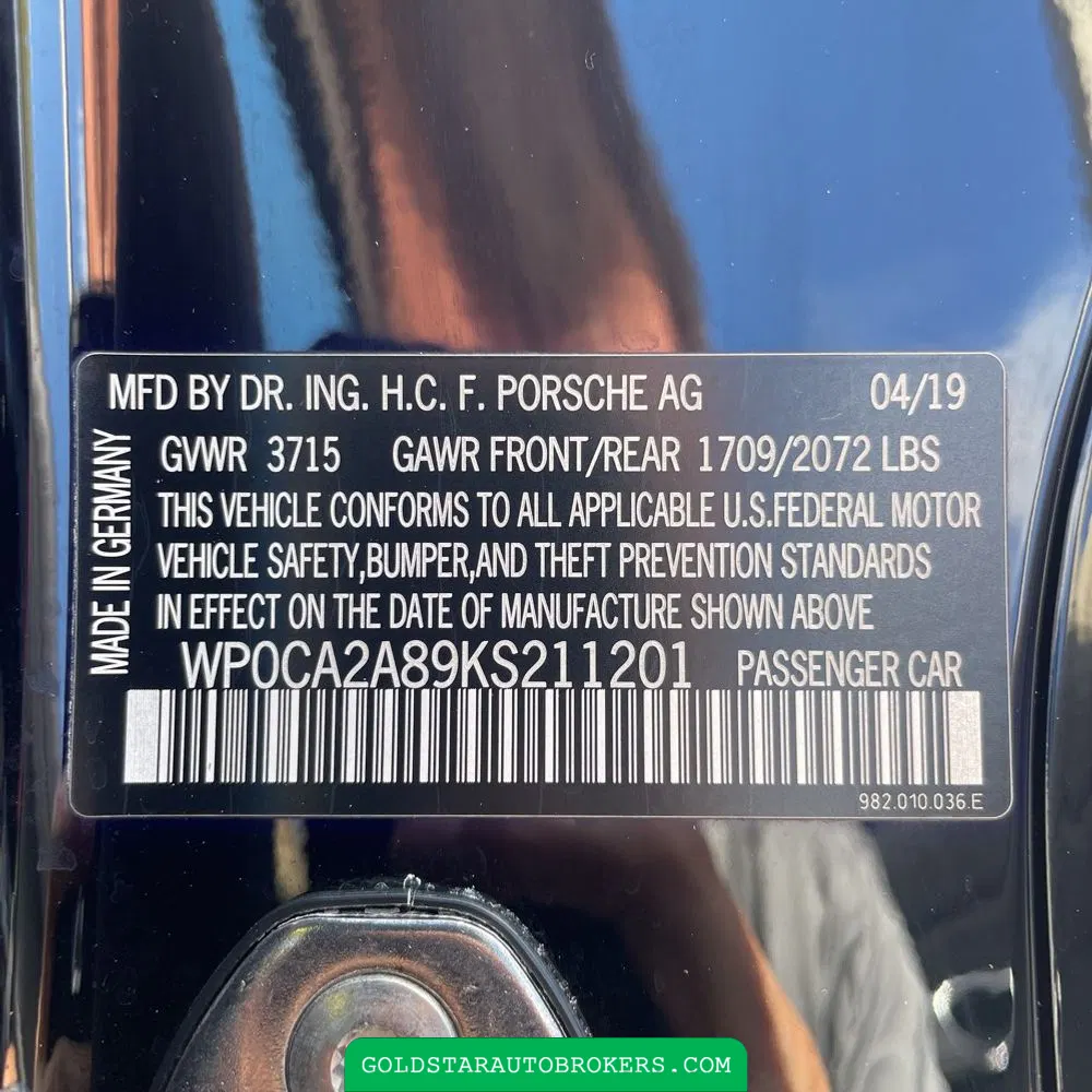 2019 Porsche 718 Boxster Base