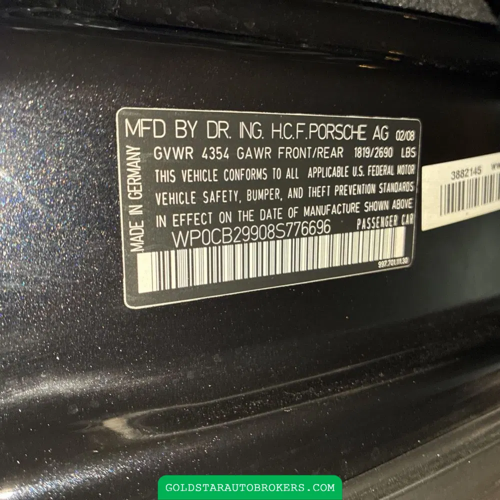2008 Porsche 911 Carrera 4S