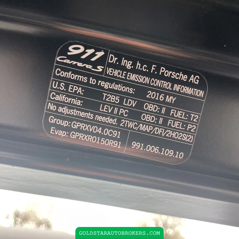 2016 Porsche 911 Carrera S