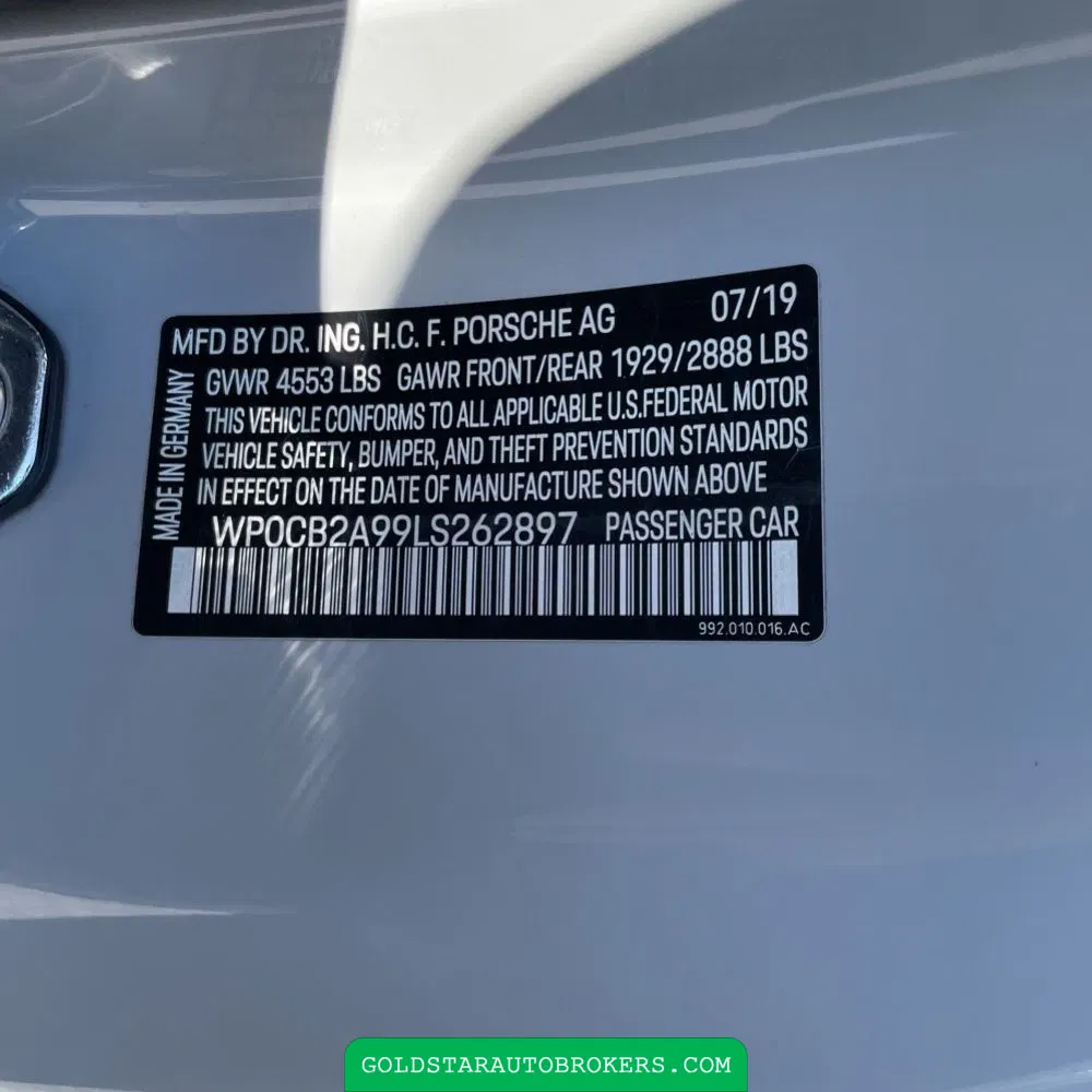 2020 Porsche 911 Carrera 4S