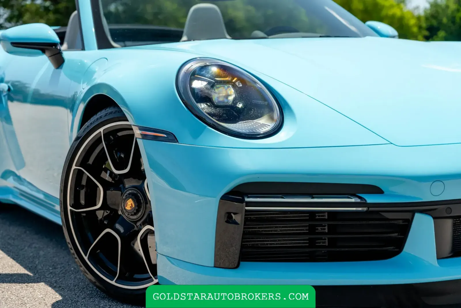 Olympic Blue 2024 Porsche 911 Turbo S Cabriolet