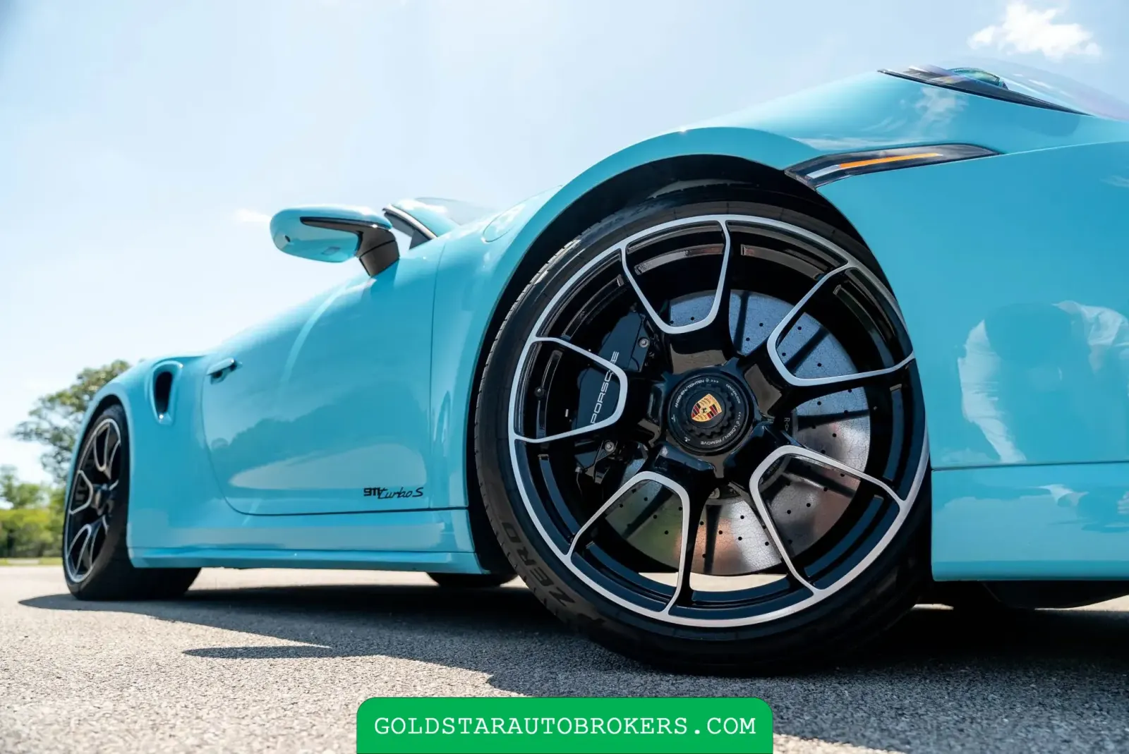 Olympic Blue 2024 Porsche 911 Turbo S Cabriolet