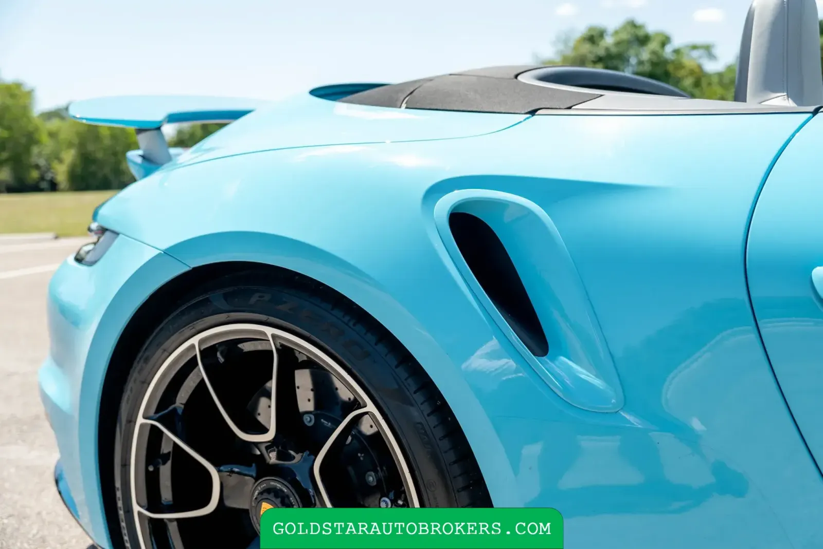 Olympic Blue 2024 Porsche 911 Turbo S Cabriolet