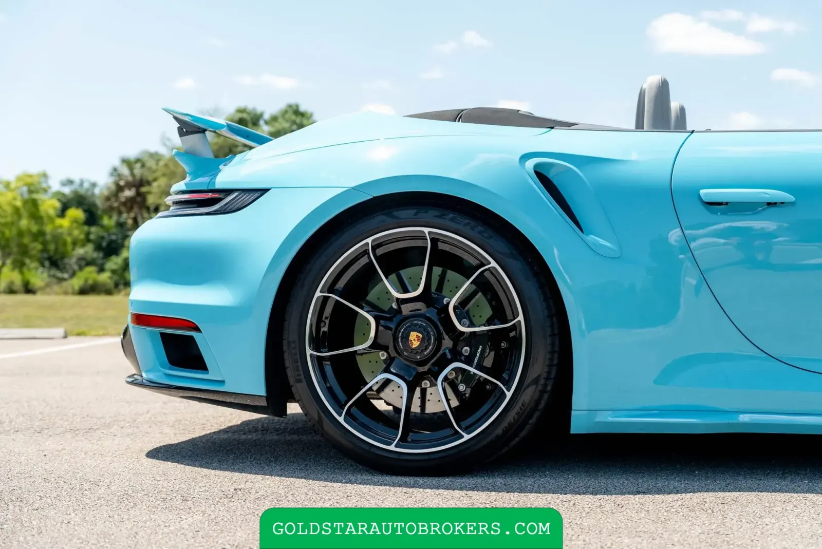 Olympic Blue 2024 Porsche 911 Turbo S Cabriolet