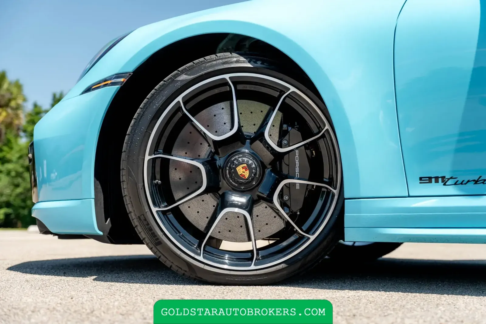 Olympic Blue 2024 Porsche 911 Turbo S Cabriolet