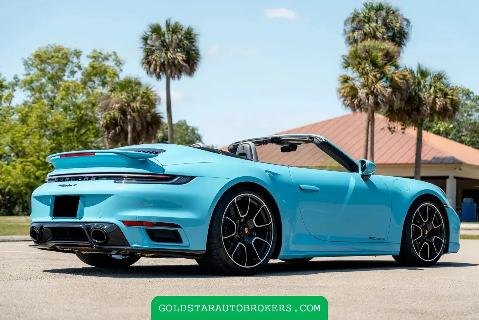 Olympic Blue 2024 Porsche 911 Turbo S Cabriolet