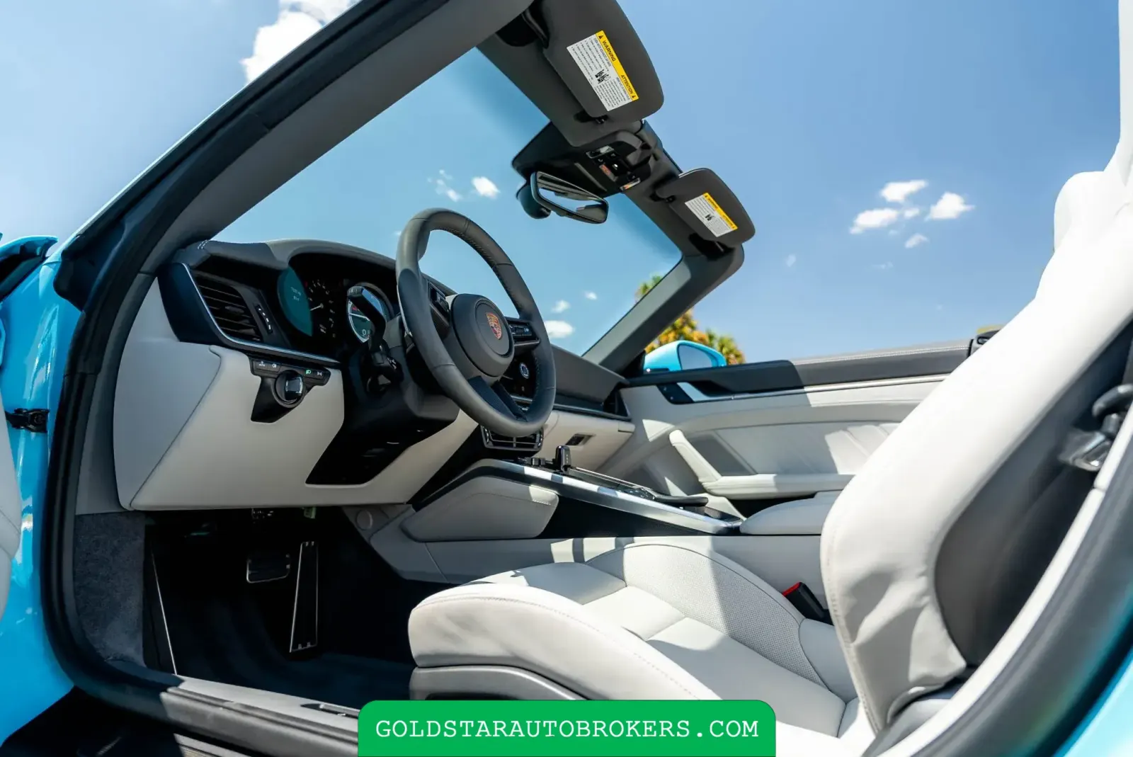 Olympic Blue 2024 Porsche 911 Turbo S Cabriolet