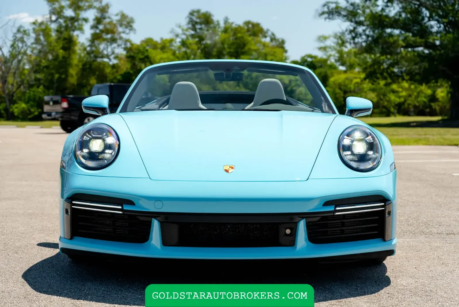 Olympic Blue 2024 Porsche 911 Turbo S Cabriolet