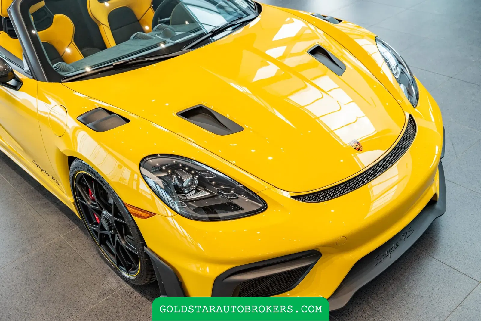 Speed Yellow 2025 Porsche 718 Spyder RS Weissach