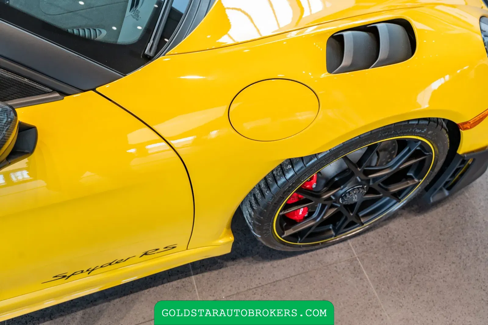 Speed Yellow 2025 Porsche 718 Spyder RS Weissach