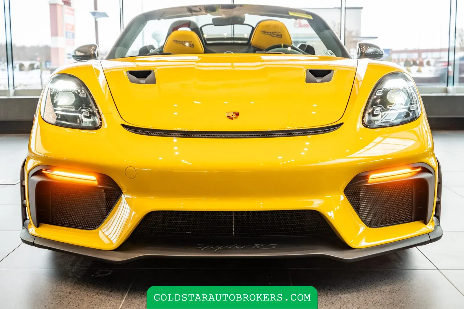 Speed Yellow 2025 Porsche 718 Spyder RS Weissach