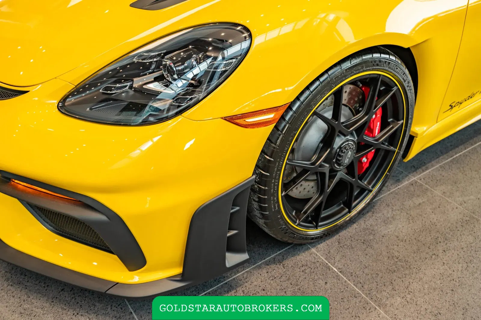 Speed Yellow 2025 Porsche 718 Spyder RS Weissach