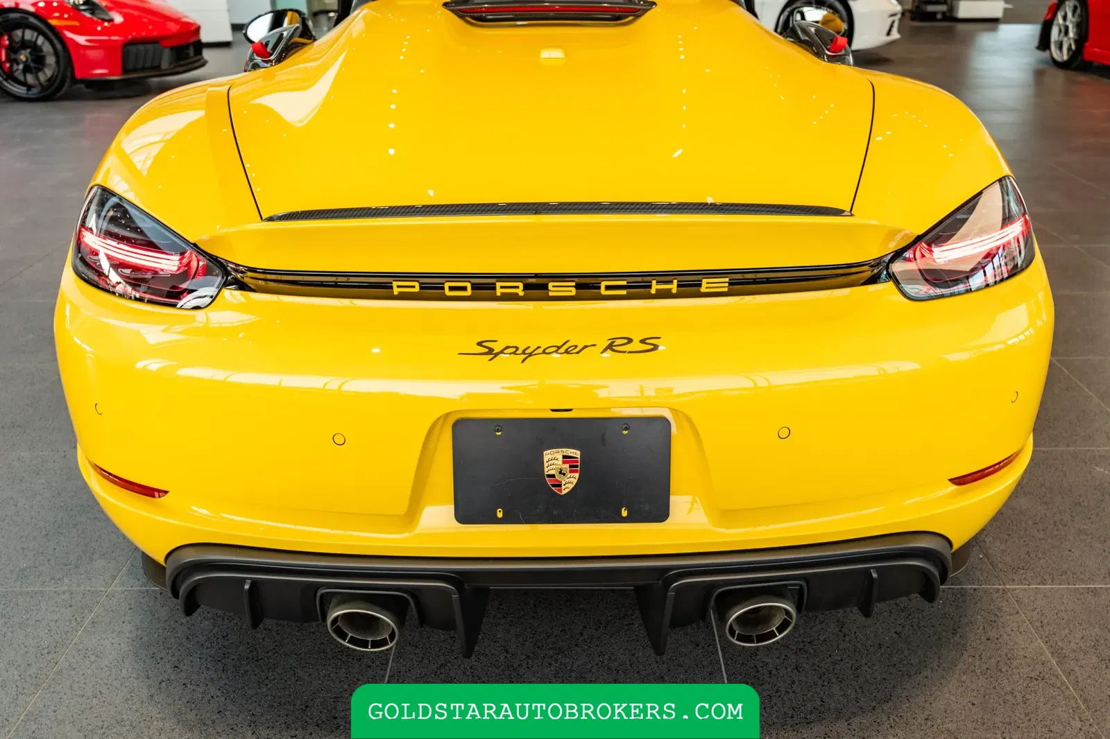 Speed Yellow 2025 Porsche 718 Spyder RS Weissach