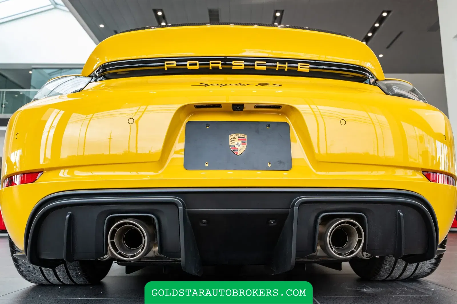Speed Yellow 2025 Porsche 718 Spyder RS Weissach