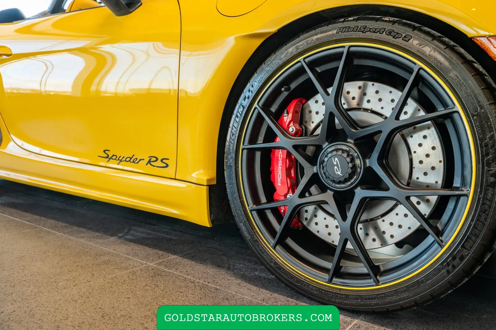 Speed Yellow 2025 Porsche 718 Spyder RS Weissach